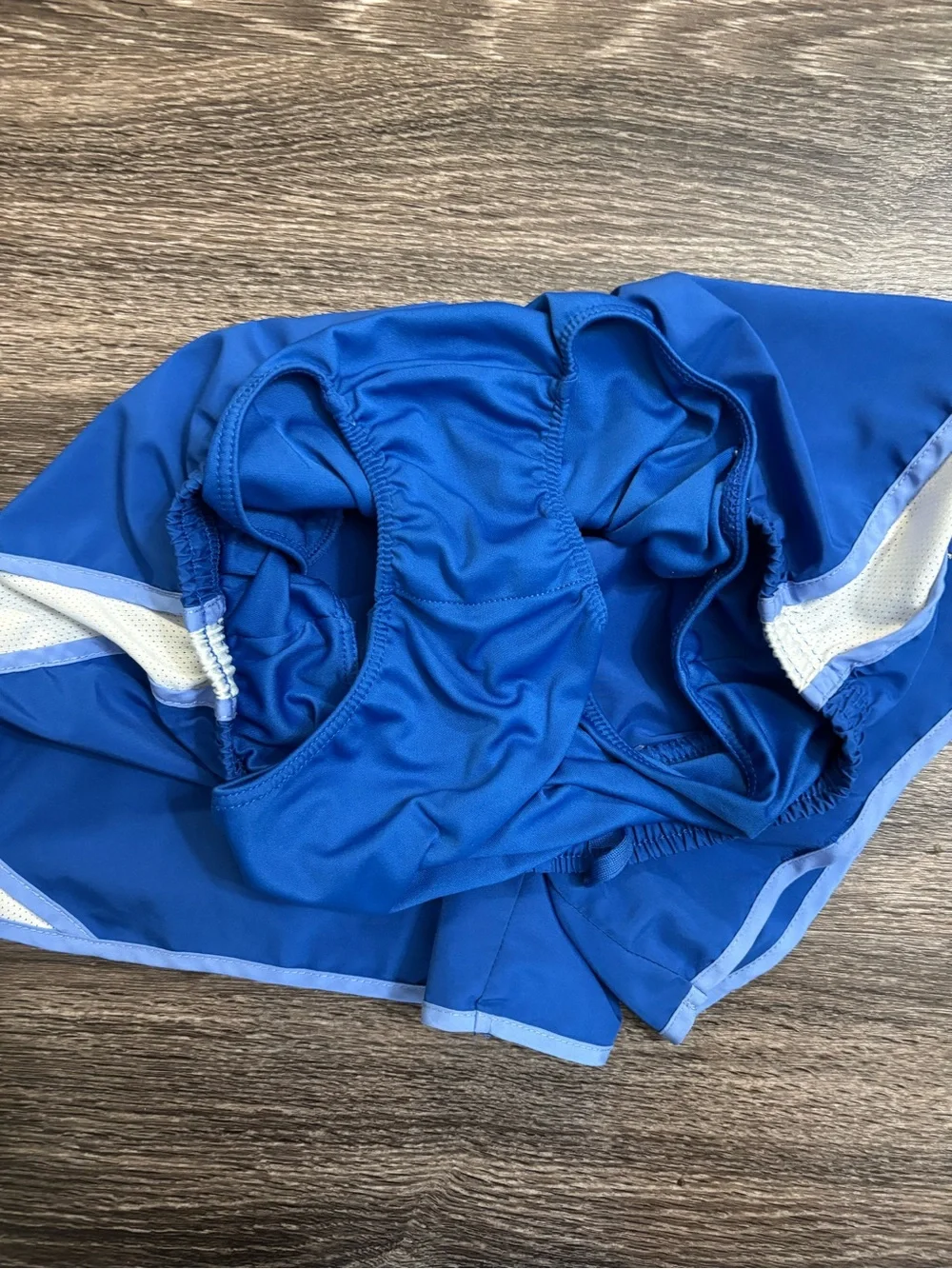 Nike Royal Blue Girl’s Athletic Shorts with White Trim